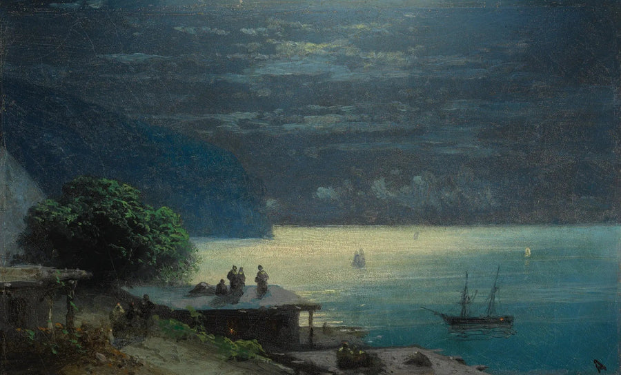 Die Krimküste im Mondlicht - Ivan Aïvazovski