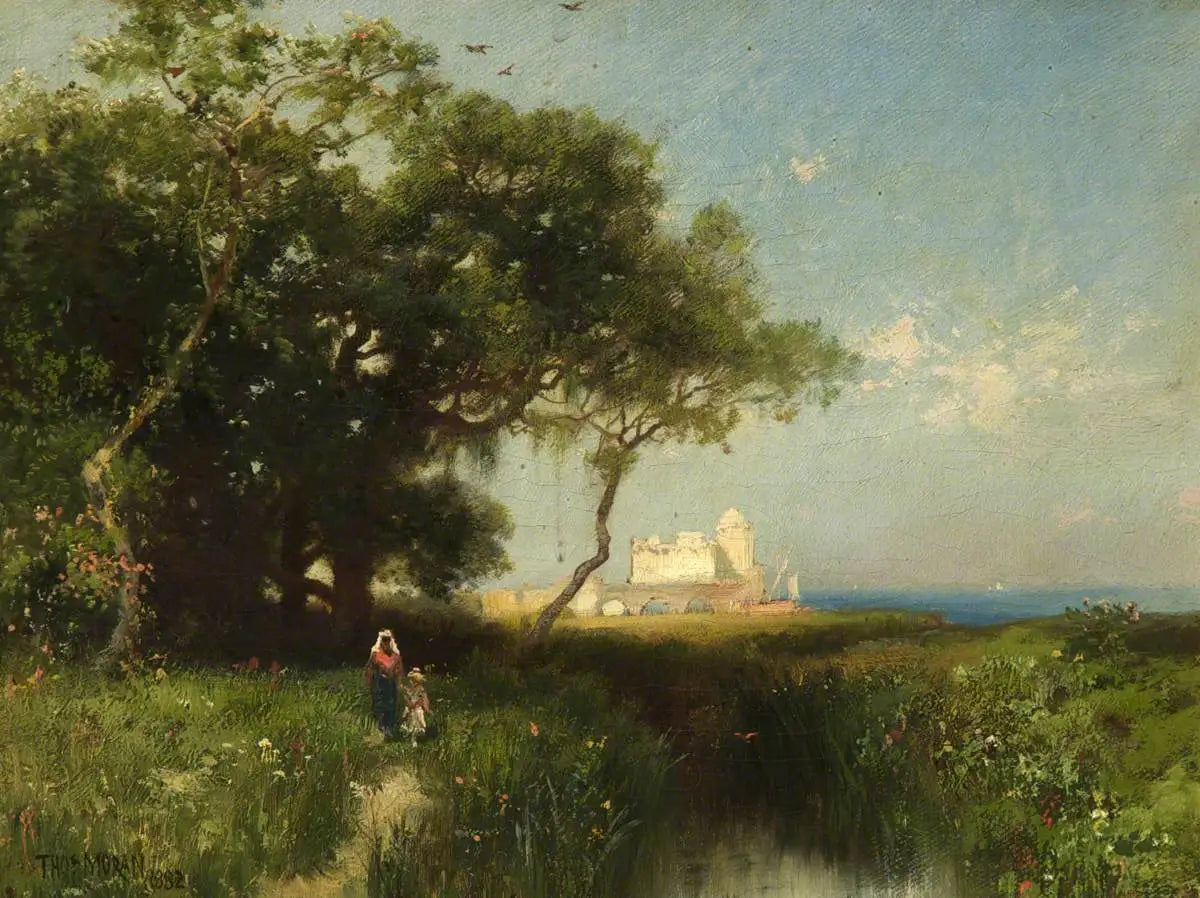 La côte de la Floride - Thomas Moran image 1 reproduction d’œuvre d’art à l’huile