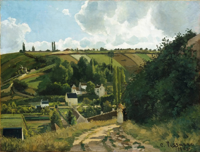 Die Küste von Jallais, Pontoise - Camille Pissarro