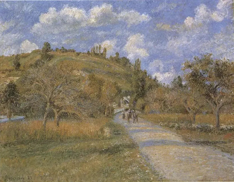 Die Küste von Valhermeil, Auvers-sur-Oise - Camille Pissarro