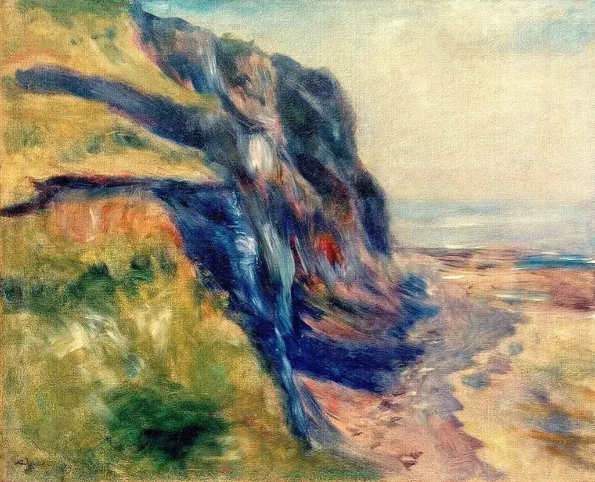 La côte près de Dieppe - Pierre-Auguste Renoir image 1 tableau peint à l’huile sur toile