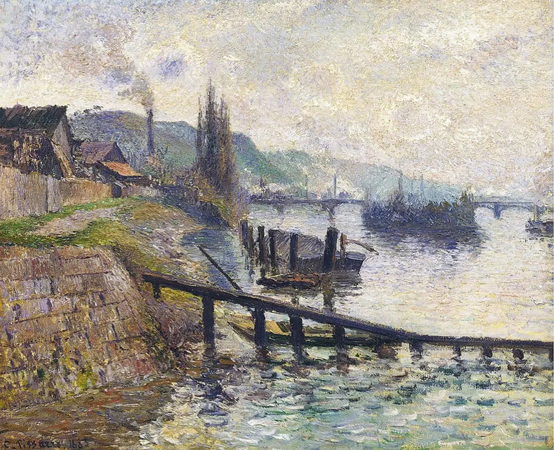 Die Côte Sainte-Catherine in Rouen - Camille Pissarro