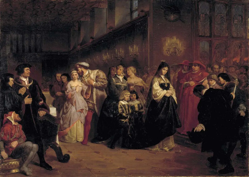 Der Hof von Anne Boleyn - Emanuel Leutze