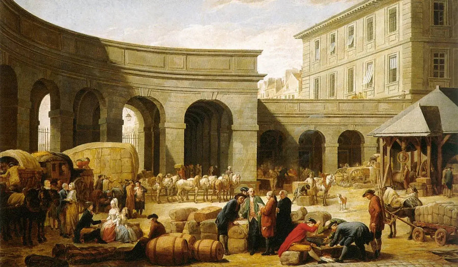 Der Hof des Zolls - Nicolas-Bernard Lepicié