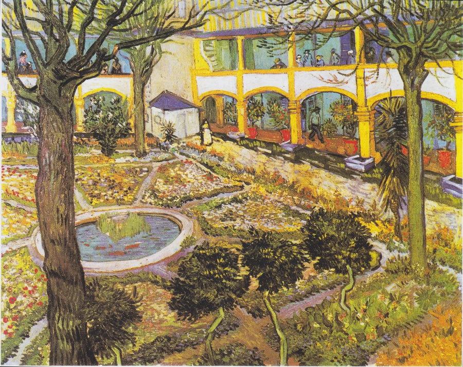 Der Hof des Krankenhauses in Arles - Vincent van Gogh