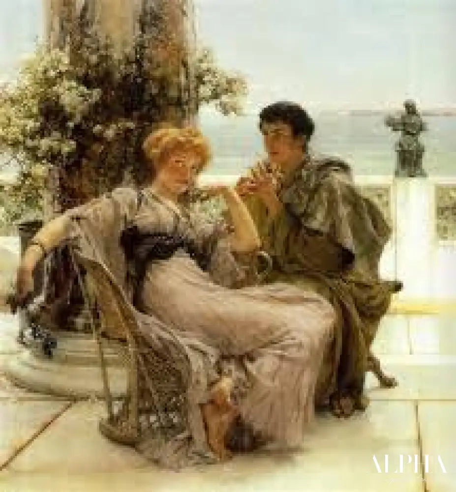 La cour - La demande en mariage - Lawrence Alma-Tadema Reproductions de tableaux à la peinture à l’huile