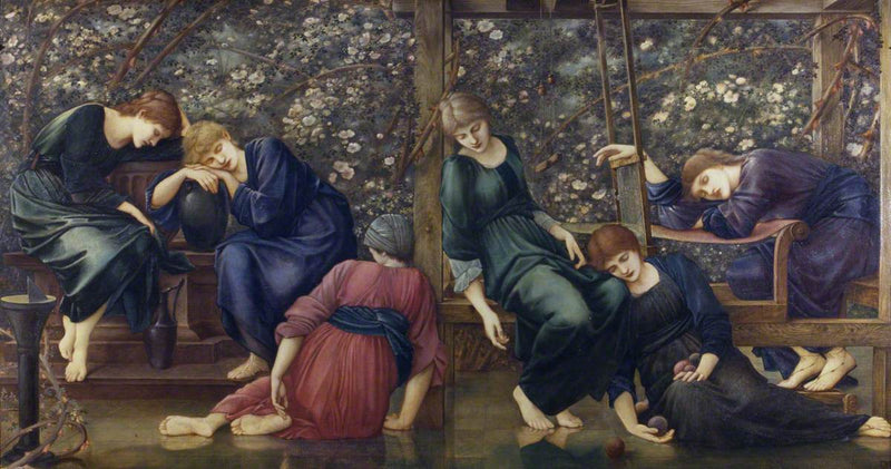 Der Gartenhof (aus der Serie Briar Rose) - Edward Burne-Jones