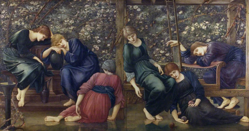 Der Gartenhof (aus der Serie Briar Rose) - Edward Burne-Jones