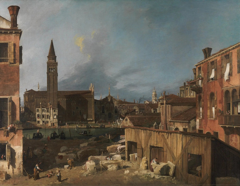 Die Hof des Steinhauers - Canaletto