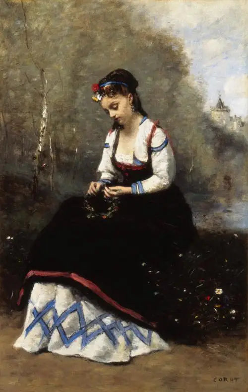 Blumenkranz - Jean-Baptiste Camille Corot
