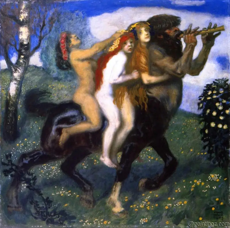 Das Rennen - Franz von Stuck