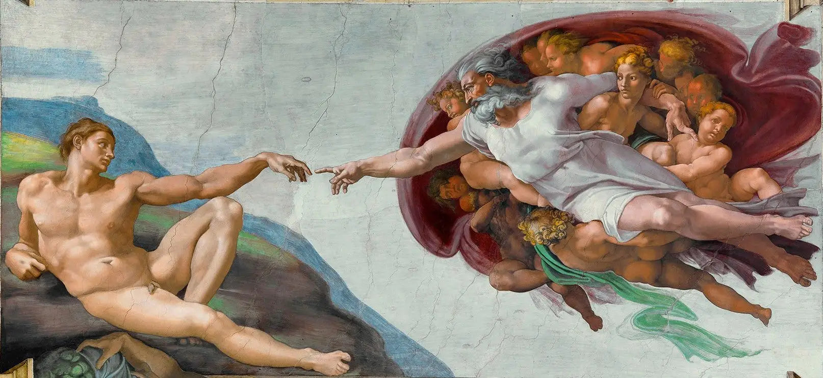 La Création d'Adam - Michel-Ange image 1 tableau peint à l’huile sur toile