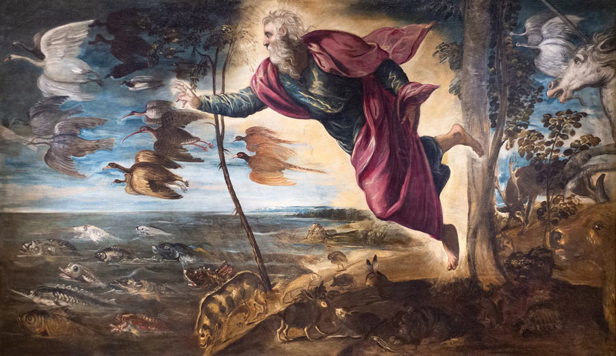 Die Schöpfung der Tiere - Jacopo Tintoretto