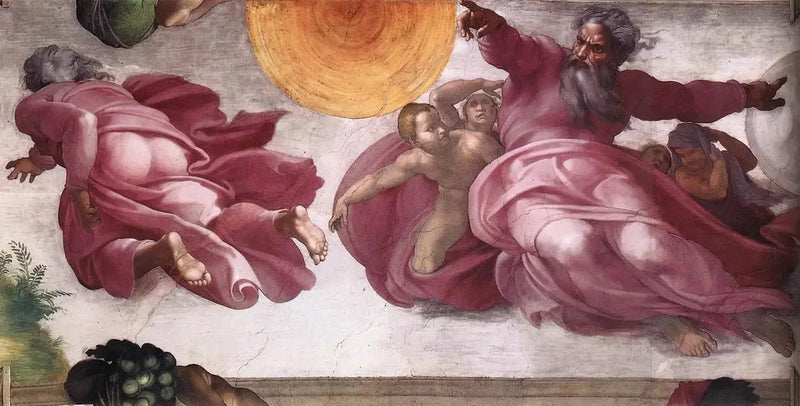 Die Schöpfung der Sterne und Pflanzen - Michelangelo