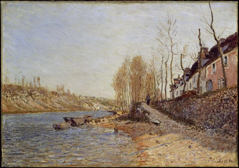 Das Weiße Kreuz in Saint-Mammès - Alfred Sisley