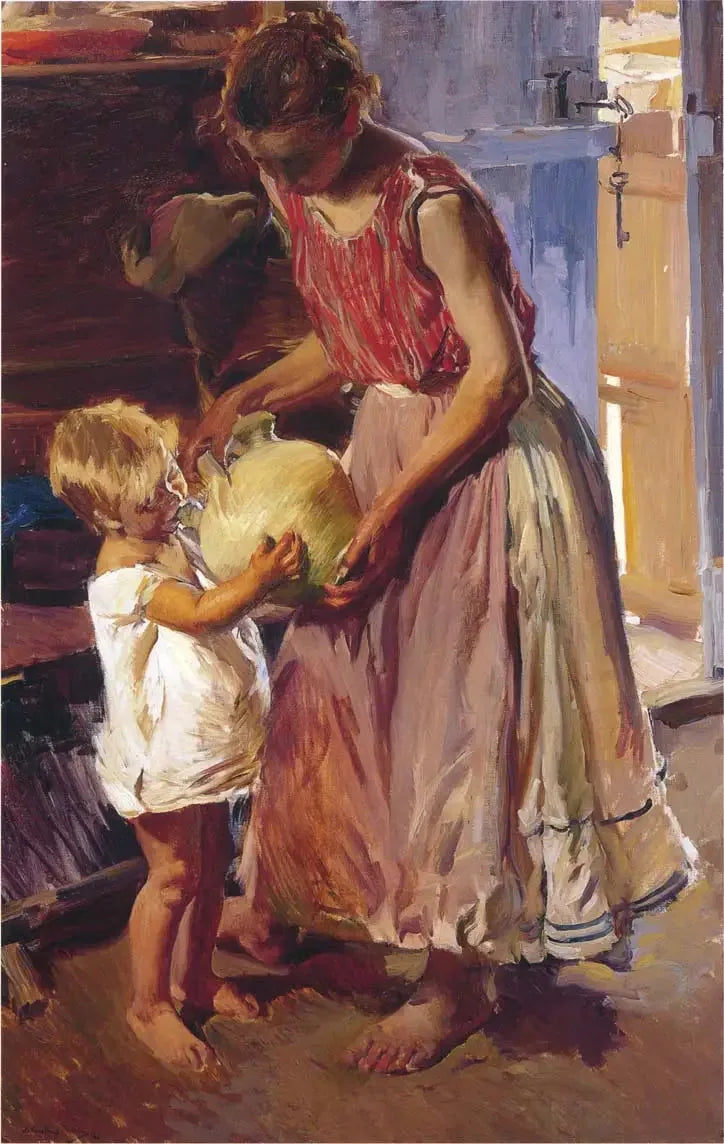 Der Trinkkrug - Joaquín Sorolla