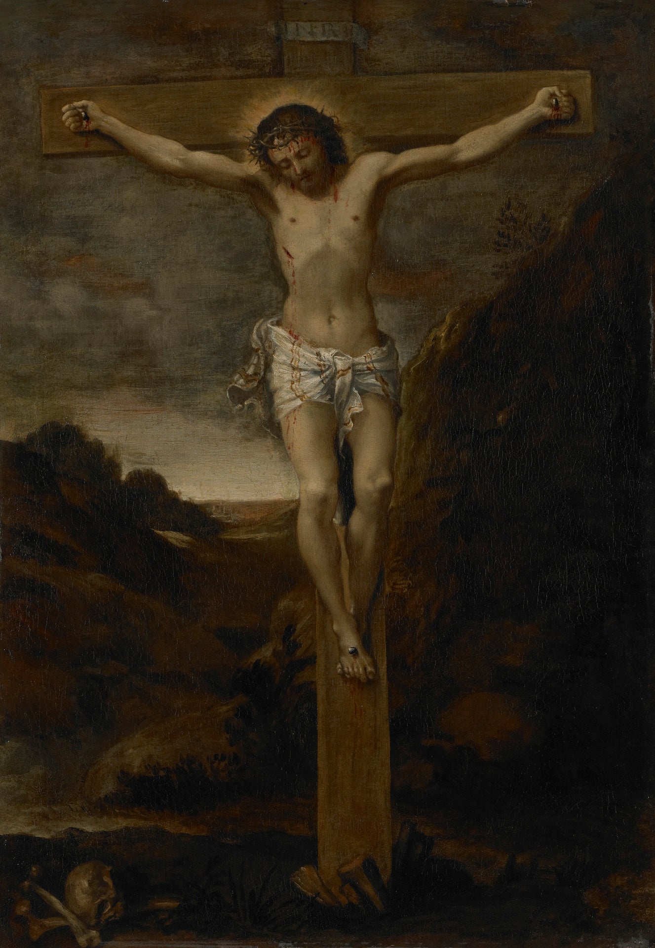 La Crucifixion - Annibale Carracci image 1 reproduction artisanale de tableau
