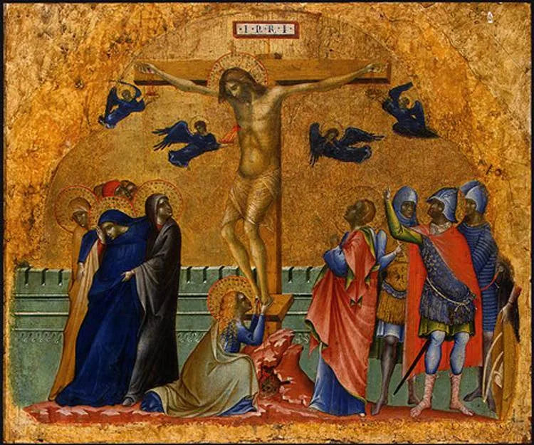 La Crucifixion - Paolo Veneziano image 1 copie peinte à la main à l’huile