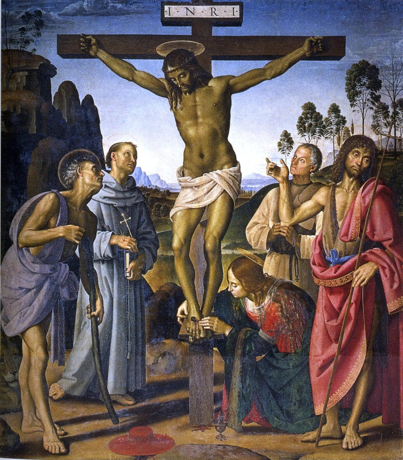 Die Kreuzigung - Pietro Perugino