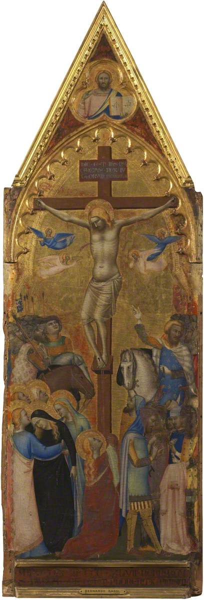 La Crucifixion (polyptyque, panneau 3 sur 5) - Bernardo Daddi image 1 tableau peint à l’huile sur toile