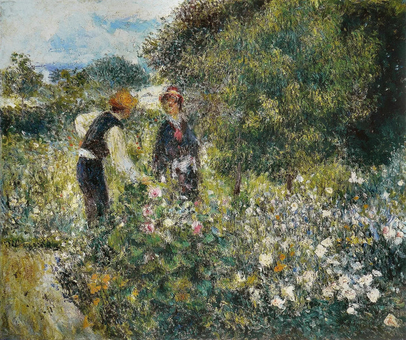 Die Blumenpflückerei - Pierre-Auguste Renoir