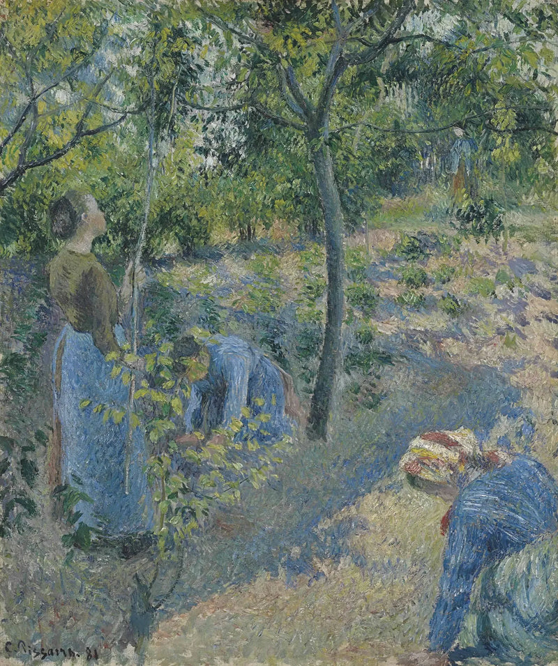 Die Apfelernte - Camille Pissarro