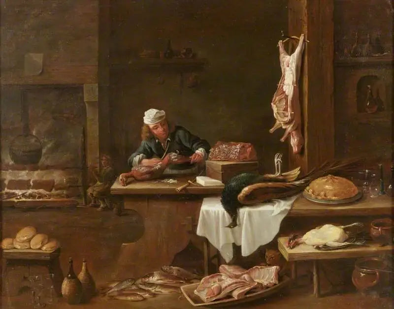 Die Küche eines holländischen Herrenhauses - David Teniers der Jüngere