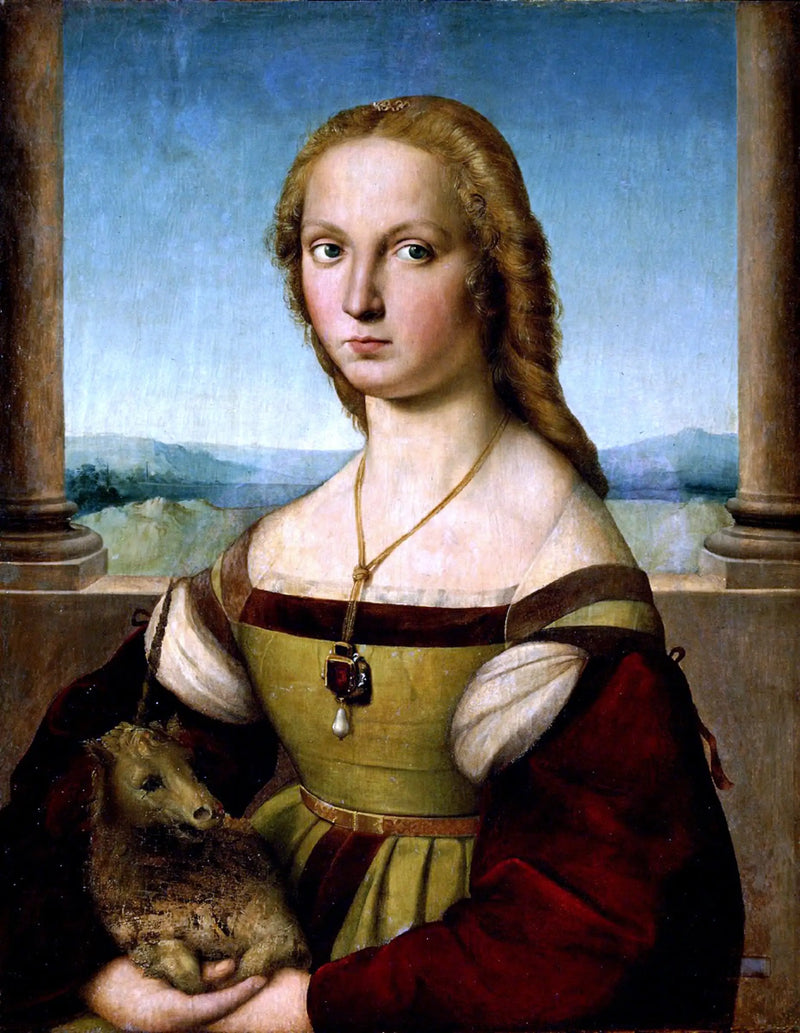 Die Dame mit dem Einhorn - Raffael Sanzio