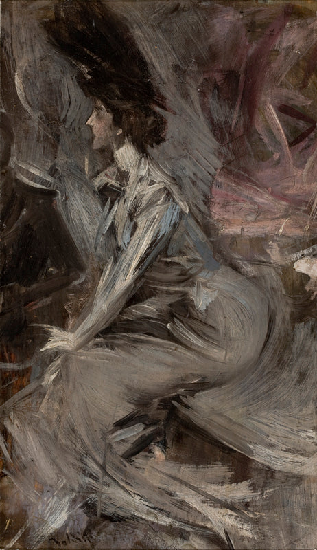 Die sitzende Dame (Das Gespräch) - Giovanni Boldini