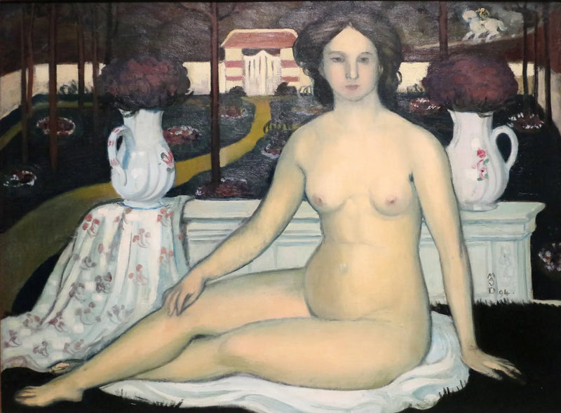 Die Dame im geschlossenen Garten - Maurice Denis