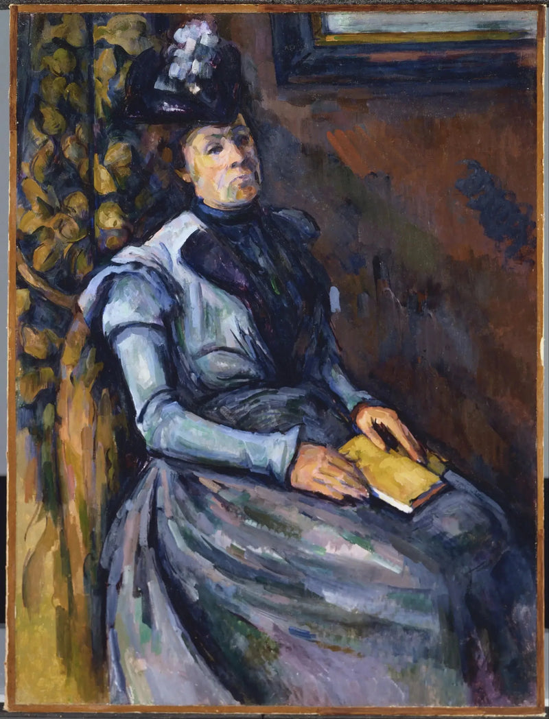 Die Dame mit dem Buch - Paul Cézanne