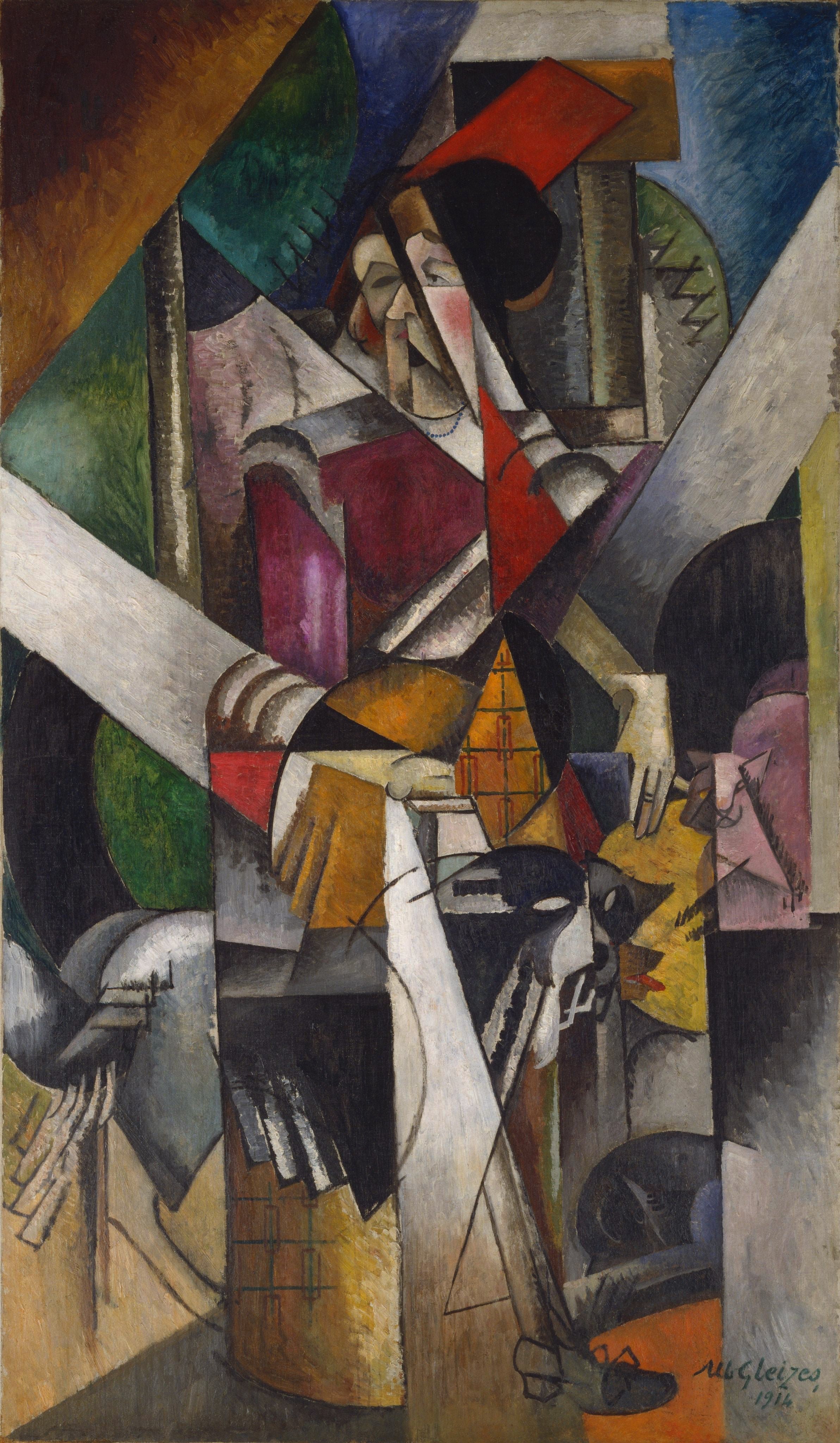 Die Dame mit Tieren - Albert Gleizes