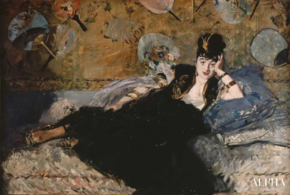 La dame aux éventails - Edouard Manet - Reproductions de tableaux et peintures haut de gamme