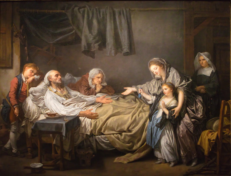 Die Dame der Barmherzigkeit - Jean-Baptiste Greuze