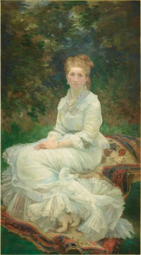 Das Mädchen in Weiß - Marie Bracquemond