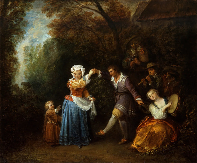 Der Country-Tanz - Antoine Watteau
