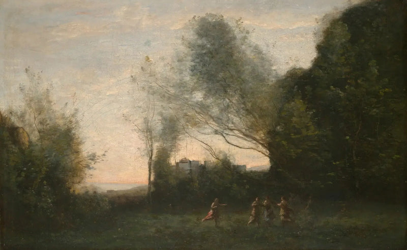 Die Tanz der Nymphe - Jean-Baptiste Camille Corot