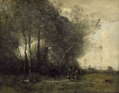 Die Tänzerinnen. Erinnerung an Arleux - Jean-Baptiste Camille Corot