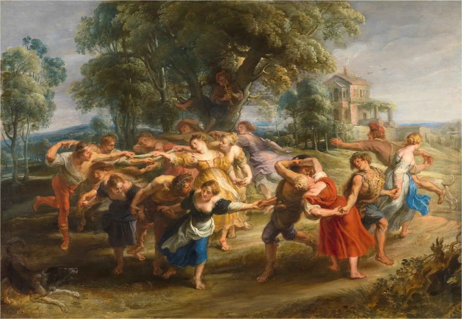 La danse des villageois - Peter Paul Rubens image 1 copie peinte à la main à l’huile