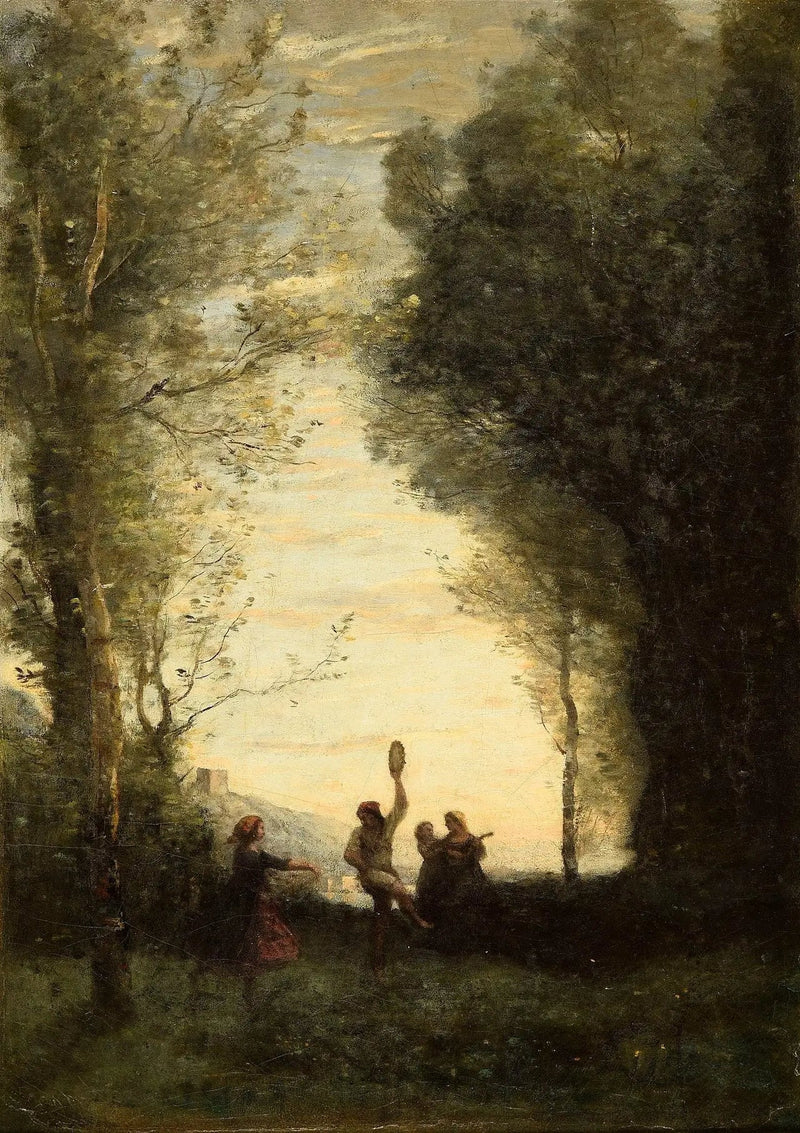 Die italienische Tanz - Jean-Baptiste Camille Corot