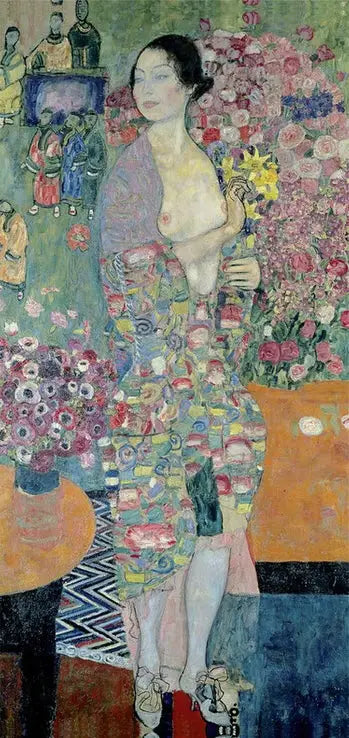 La Danseuse - Gustav Klimt image 1 copie peinte à la main à l’huile