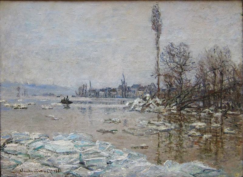 Die Niederlage in Vétheuil mit Blick auf Lavacourt - Claude Monet