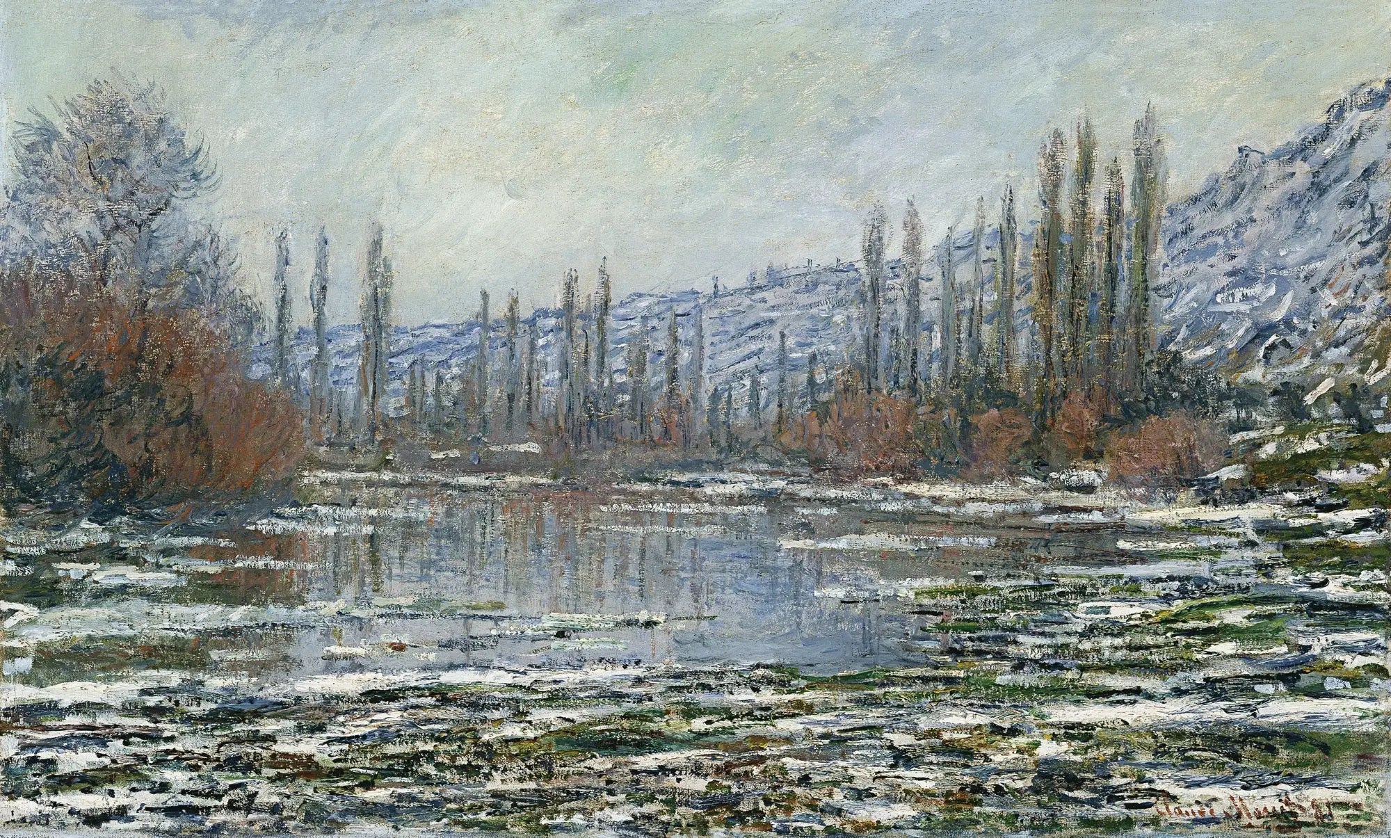 La débâcle à Vétheuil - Claude Monet image 1 reproduction de peinture à l’huile