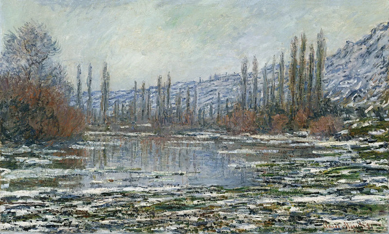 Die Eisblockade in Vétheuil - Claude Monet