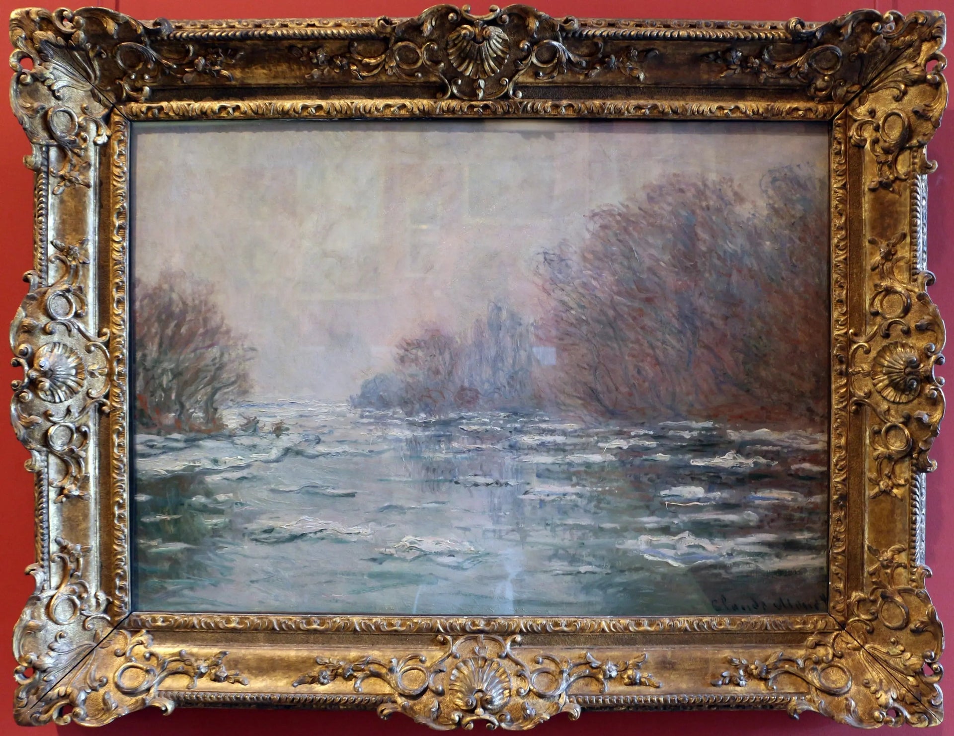La Débacle près de Vétheuil - Claude Monet image 1 copie peinte à la main à l’huile