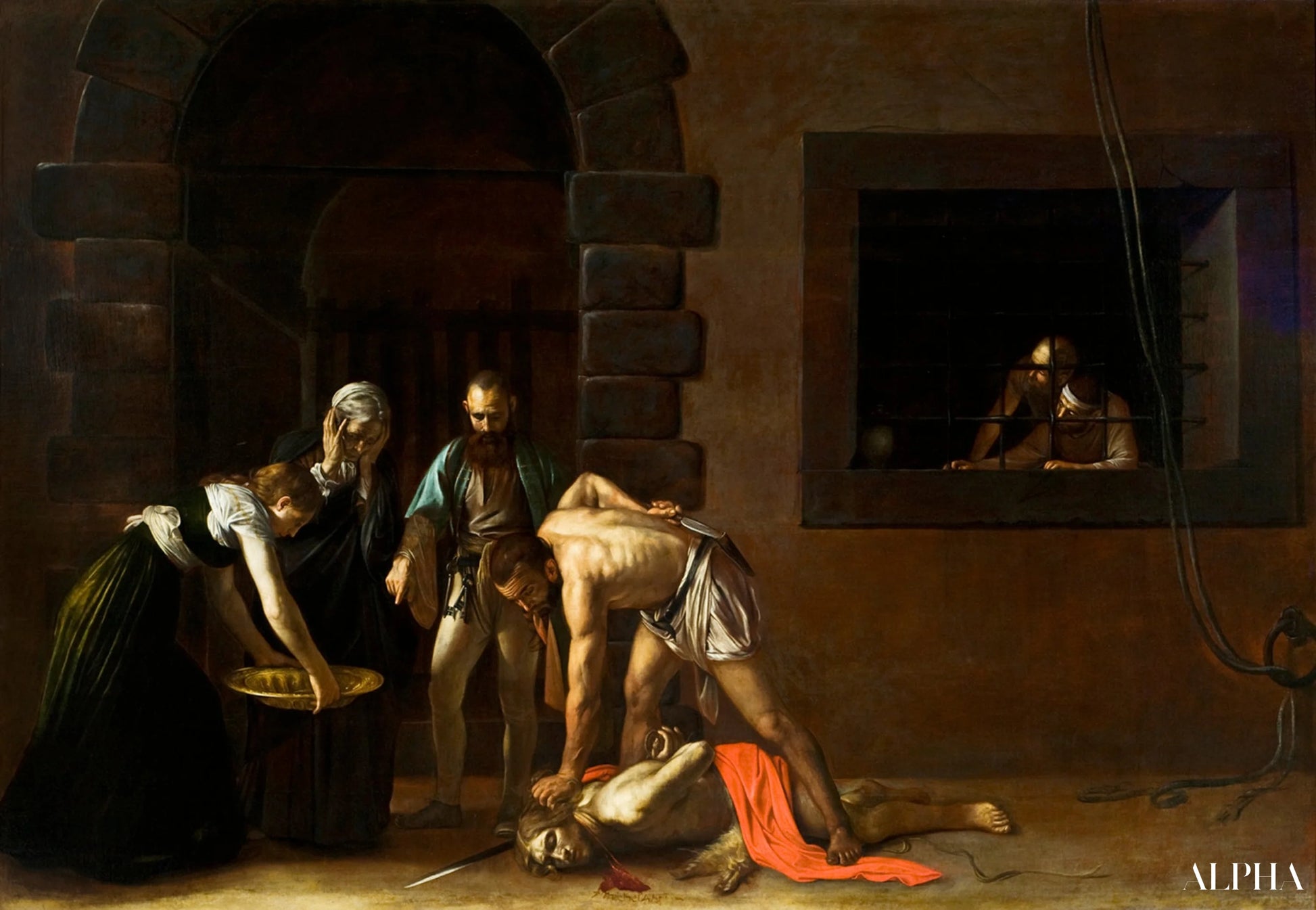 La Décollation de saint Jean-Baptiste - Caravage - Reproductions de tableaux et peintures haut de gamme