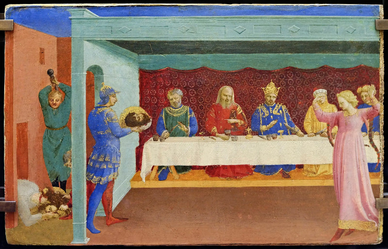 Die Enthauptung des heiligen Johannes des Täufers und das Festmahl des Herodes - Fra Angelico