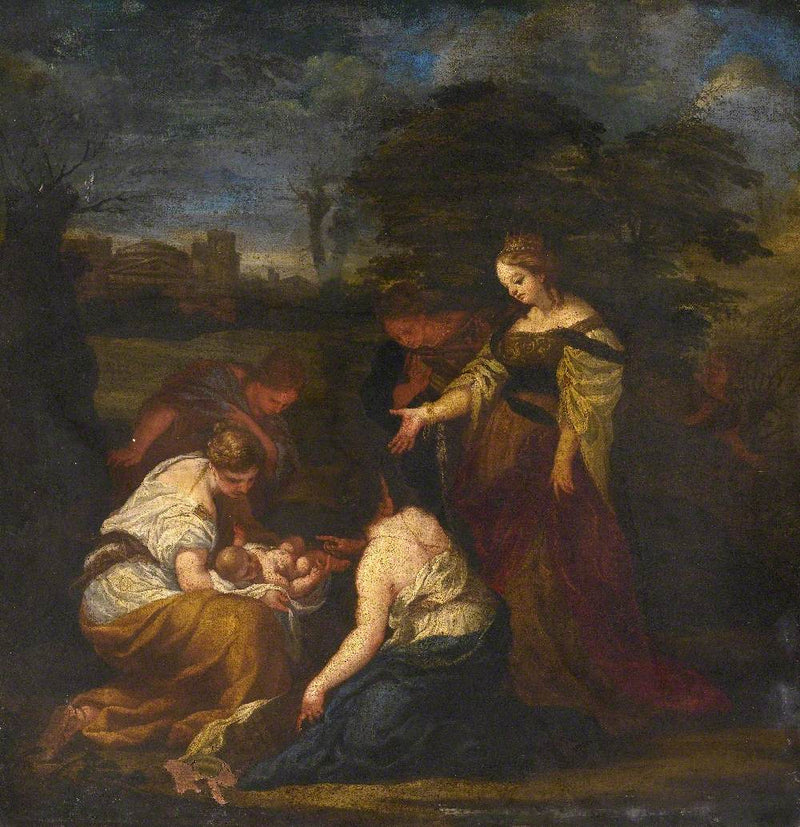 Die Entdeckung Moses' in den Schilfgräsern - Pietro da Cortona