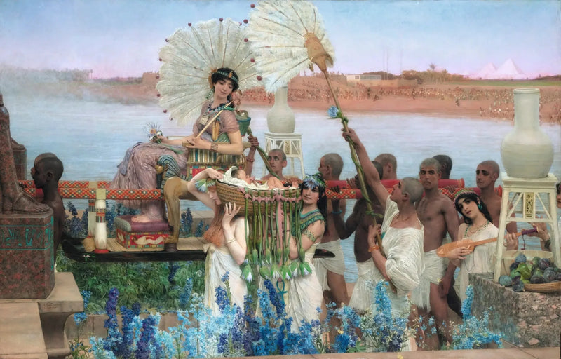 Die Entdeckung Moses - Lawrence Alma-Tadema