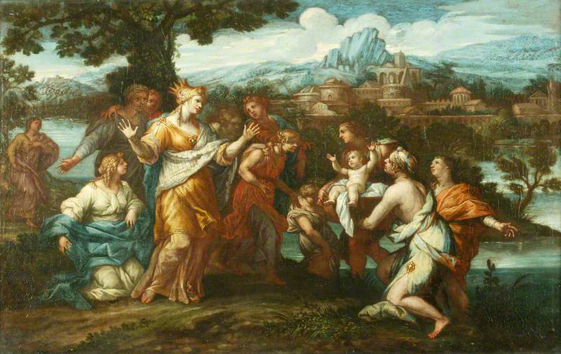Die Entdeckung Moses - Pietro da Cortona